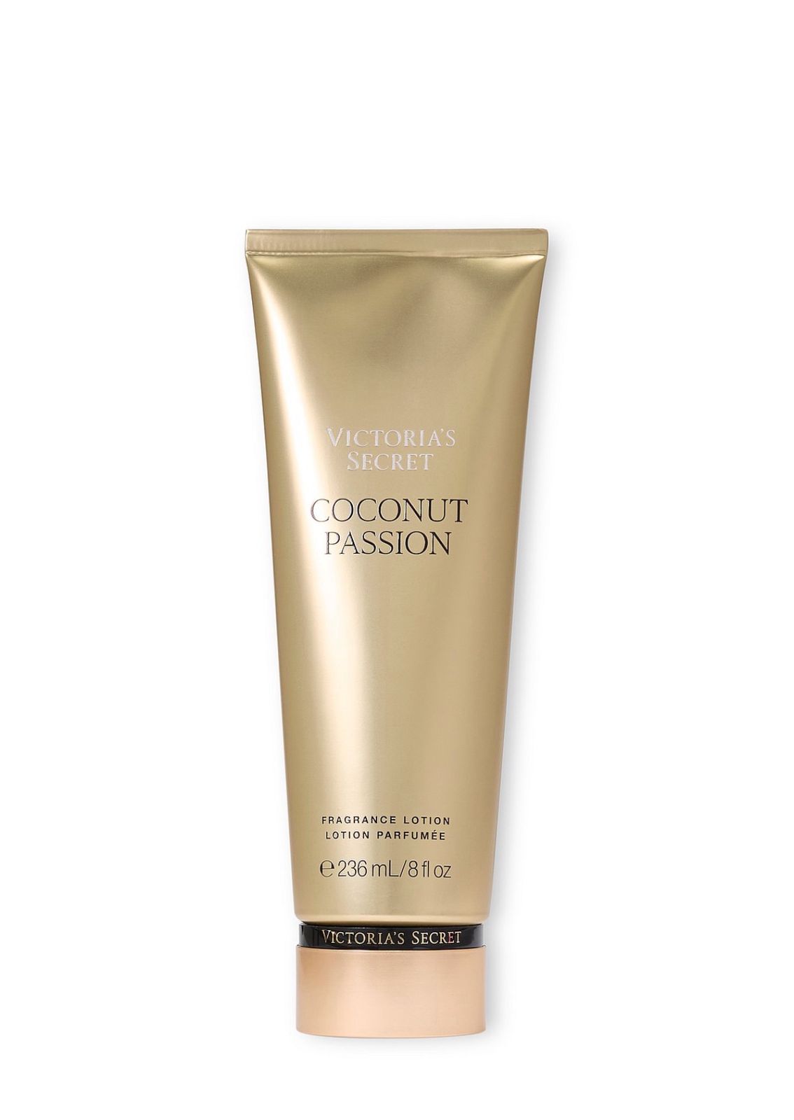 Victoria's Secret Coconut Passion fragrance lotion tube on a white background