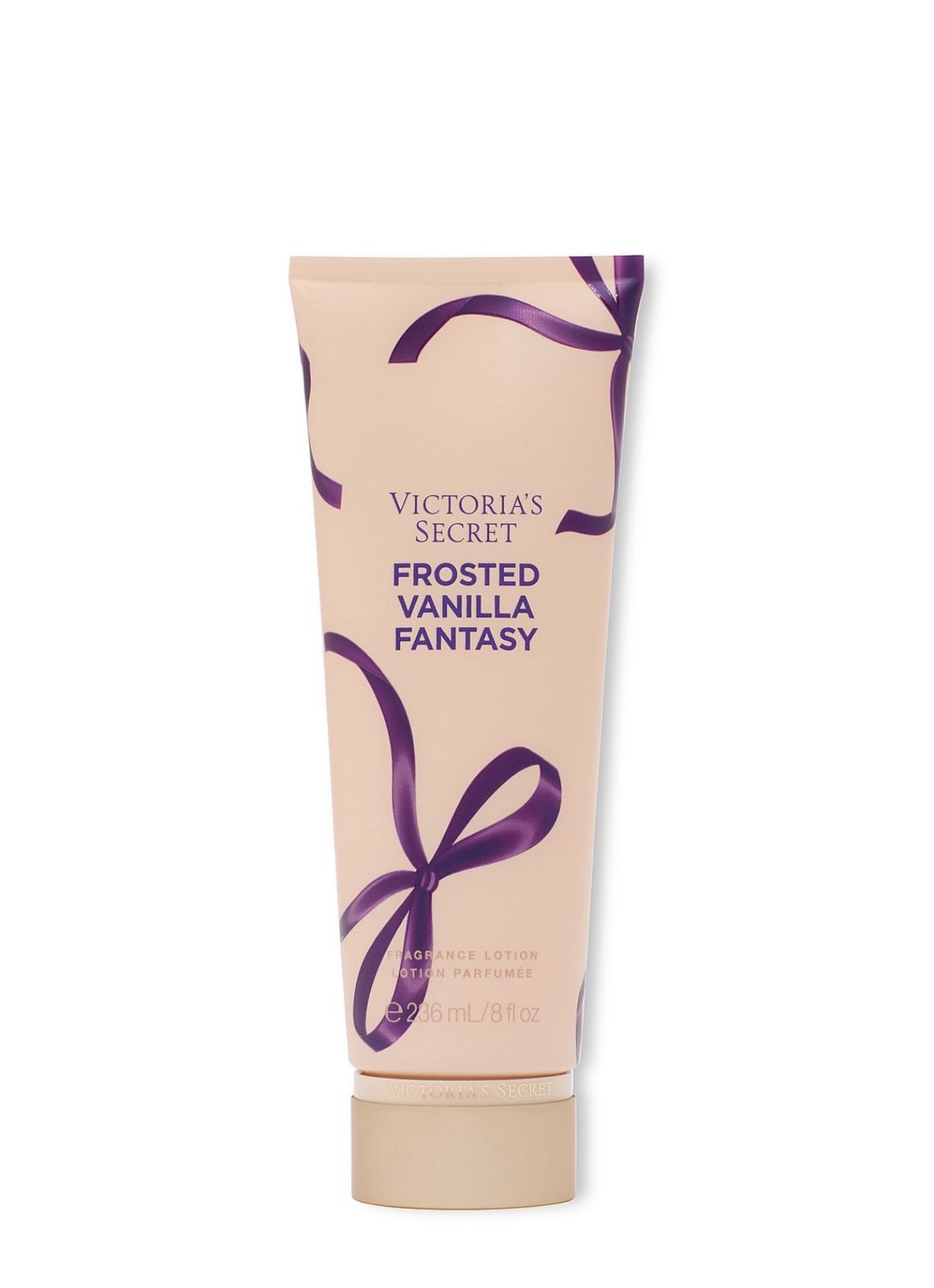 Victoria's Secret Frosted Vanilla Fantasy body lotion on a white background